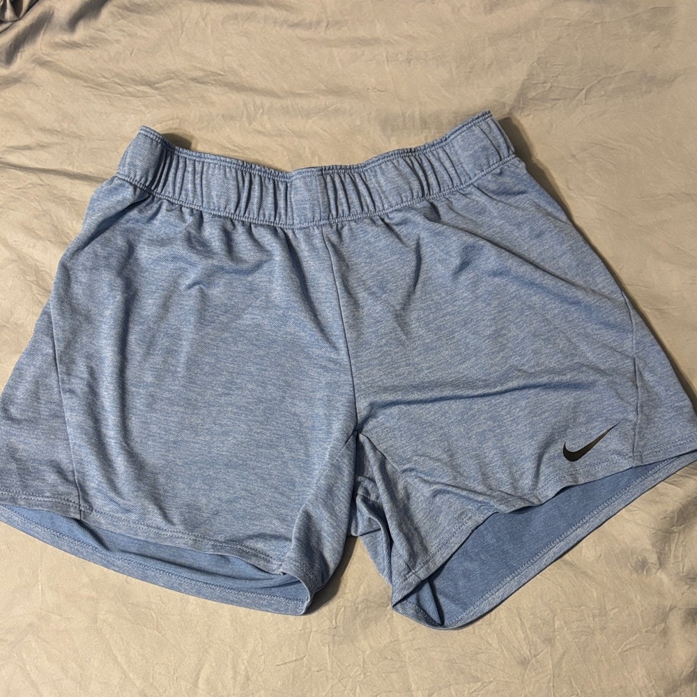 Nike Women's Light Blue Athletic Shorts